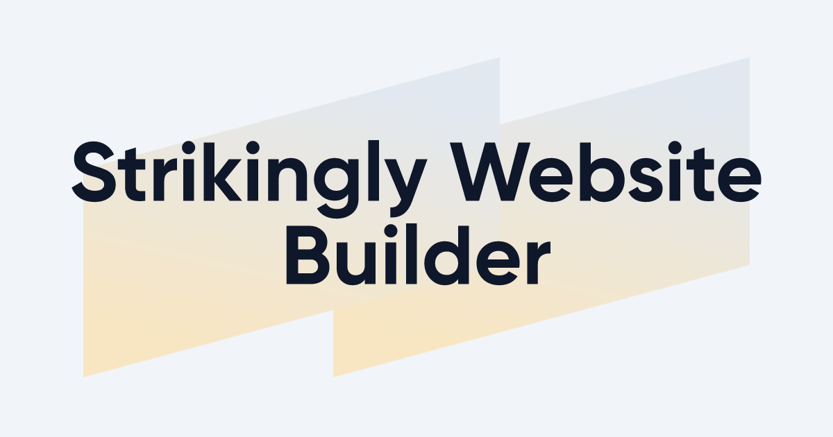 Strikingly: Website Builder Review | DIGITALE.co